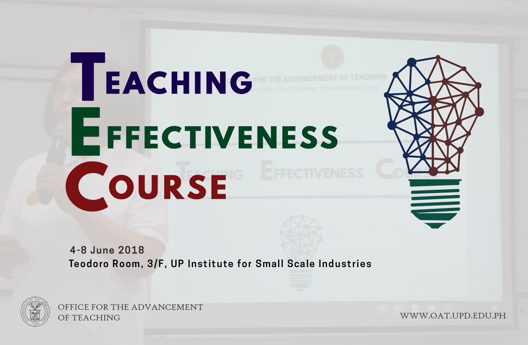 Teaching Effectiveness Course June 4-8 2018